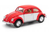 Robetoy Bilar Cars 61206 12cm metall 1:36 Volkswagen Classic Beetle Röd/vit