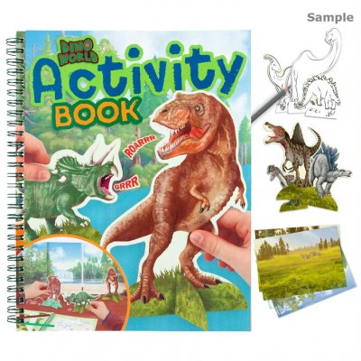 Motto - Dino World Activity Book DINOSAURIER pysselbok med pappfigurer