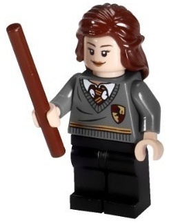 Lego Figurer Harry Potter Hermione mörkgrå 2010 LF2-22