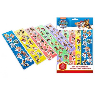 Paw Patrol Nickelodeon Stickerset 5st ark 60st Stickers