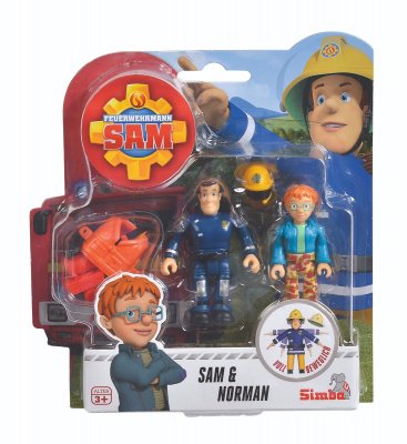 Simba Fireman Sam Brandman Sam Figurer 2-Pack Sam & Norman