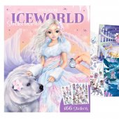 Top Model Pysselbok ICEWORLD Stickerworld  med 166 stickers