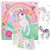 Minimoomi Ylvi Pyssel bok Dress me up Unicorn Rainbow 260st stickers