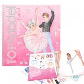 Top Model Pyssel bok Dress me up BALLET BALETT rosa med stickers