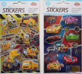 Suntoys Leksaker 2372 Pyssel Stickers Arbetsfordon + Pro Racer bilar