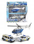 VN Leksaker Polis 3-Pack -Polisbilar + Helikopter 40735