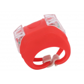Cykel Bike Cykellampa lampa HL009 kantiga MTB 2-Pack Silikon Vit & Röd