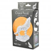 Robetoy Crystal kristall Puzzle Pussel Jig-saw 3D Clear Transparent Wolf 37st bitar