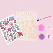 Leksaker 32326 Glitter Tattoo Set Tatueringar Brush Body