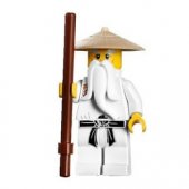 LEGO Ninjago - Sensei Wu Vit med käpp NJO1-10A