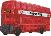 Robetoy Crystal Puzzle Pussel 3D LONDON Bus Buss Röd 53st bitar