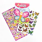 Leksaker Pyssel 51062 My sticker Album Butterfly Fjärilar 70st Stickers rest 10