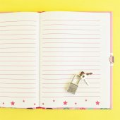 Leksaker Pyssel 16072  Dagbok med lås 18x13cm UNICORN ROSA