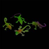 Leksaker 41960 Ödlor LIZARD GLOW IN THE DARK Självlysande 4pcs 15cm