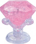 Crystal Puzzle Pussel 3D Rosa Diamant Pink Diamond 43st bitar