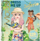 Top Model Topmodel Pysselbok Dress me up Safari med 220st stickers
