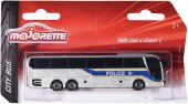 Leksaker Majorette Cars Bilar Buss Bus Metall 16cm POLICE POLIS rest 1