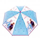 Disney Frost Frozen Paraply Elsa Anna 70cm i diameter 2223 BlåVit