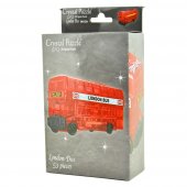 Robetoy Crystal Puzzle Pussel 3D LONDON Bus Buss Röd 53st bitar