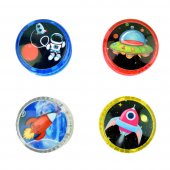 Leksaker Yoyo yo-yo Jo-Jo Jojo Space Rymden Lyser 6cm Välj Färg