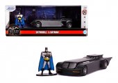 Batman JADA Bilar Cars metall 1:32 Batmobile Flat + Figur