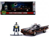 Batman JADA Bilar Cars metall 1:32 Batmobile Tv Series + Figur