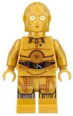 Lego Figurer Star Wars C-3PO Mörkguld Colorful Wires LF54-1