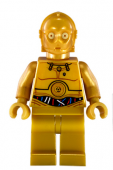 Lego Figurer Star Wars C-3PO Mörkguld 9490 BL1-6