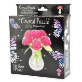 Robetoy Crystal Kristall Puzzle Pussel 3D Sex ROSA rosor roses 47st bitar