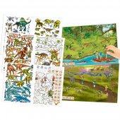 Create Your Dino Zoo Dinosaurier Stor pysselbok 191st stickers