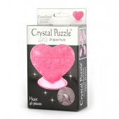 Robetoy Crystal Kristall Puzzle Pussel 3D ROSA Heart Hjärta 46 bitar