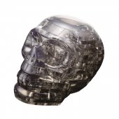 Robetoy Crystal Puzzle Pussel 3D Skull Döskalle Svart 48 bitar