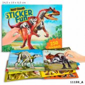 Motto - Dino World Pysselbok Sticker Fun med 250st Dinosaurie Stickers