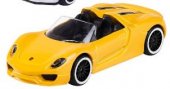 PGP Majorette Cars bilar 7cm Metall Porsche 918 Spyder GUL