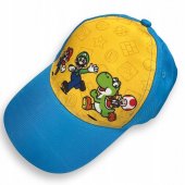 Keps Cap Baseball Barn 017011 SUPER MARIO LJUSBLÅ/GUL 52/54cm VÄLJ