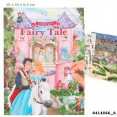 Create Your Fairy Tale Sagovärld pysselbok målarbok stickers - 33x25cm
