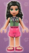 Lego Friends - Emma, Dark Pink Shorts, Sand Green Top LF21-18