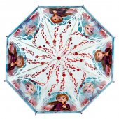 Disney Frost Frozen Paraply Elsa Anna 73cm i diameter 7202 Rosa handtag