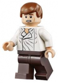 Lego Star Wars Figur - Han Solo 75137 Vit skjorta LF50-26