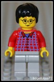 Lego Figurer Harry Potter Rödrutig överdel