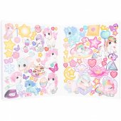 Leksaker Ylvi Pysselbok Målarbok Create your UNICORN med 80st Stickers Ljusblå