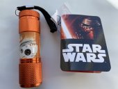 ZTR Disney Star Wars BB-8 Alu Ficklampa LED 9cm Orange