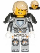 Lego Figur Nexo Knights Lance Hair Flat Silver Armor LF54-7