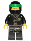 LEGO Figur Ninjago Lloyd Black Wu-Cru Training Gi, Head Wrap LF30-9