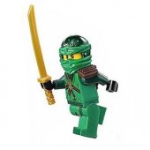 LEGO Ninjago Figur Ninja Lloyd Grön med guldsvärd 70596 LF51-54