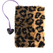 Leksaker Suntoys Notebook Anteckningsbok A5 Plush Leopard mönster