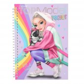 Top Model TopModel Pysselbok Fick POCKET med stickers Jill & Cookie