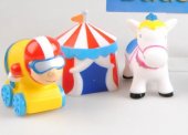 Suntoy 3-Pack Splash Squirtes Badlek Figurer Cirkus 9cm Häst mfll