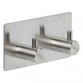 Benson Upphängning metall Krok Krokar Självhäftande Dubbel Knopp Silver