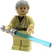 Lego Figurer Star Wars Obi Wan 8092 med blått lasersvärd LF50-49